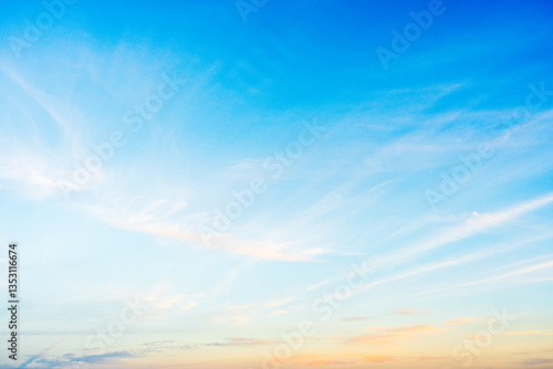 Valokuva Clouds in vibrant sky