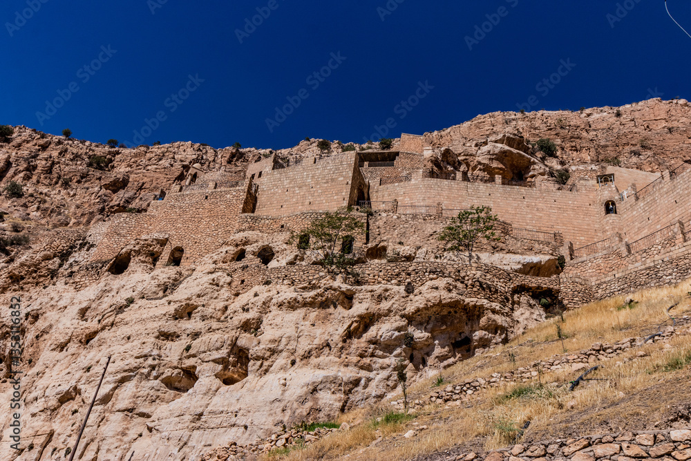 Fototapeta premium Rabban Hormizd Monastery near Alqosh village, Kurdistan Region of Iraq