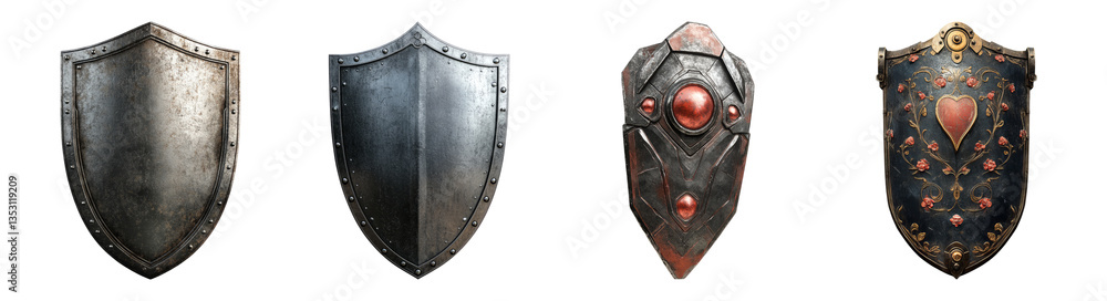 Variety of Historical Shields with Unique Designs and Textures, PNG bundle collection, Isolated on Transparent Background Variety of Historical Shields with Unique Designs and Textures, PNG bundle collection, Isolated on Transparent Background