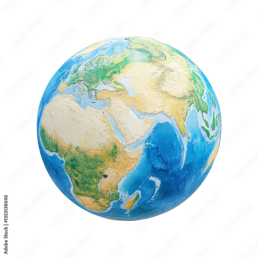 Minimalist Earth with oceanic blue hues and subtle details isolated on transparent background Minimalist Earth with oceanic blue hues and subtle details isolated on transparent background