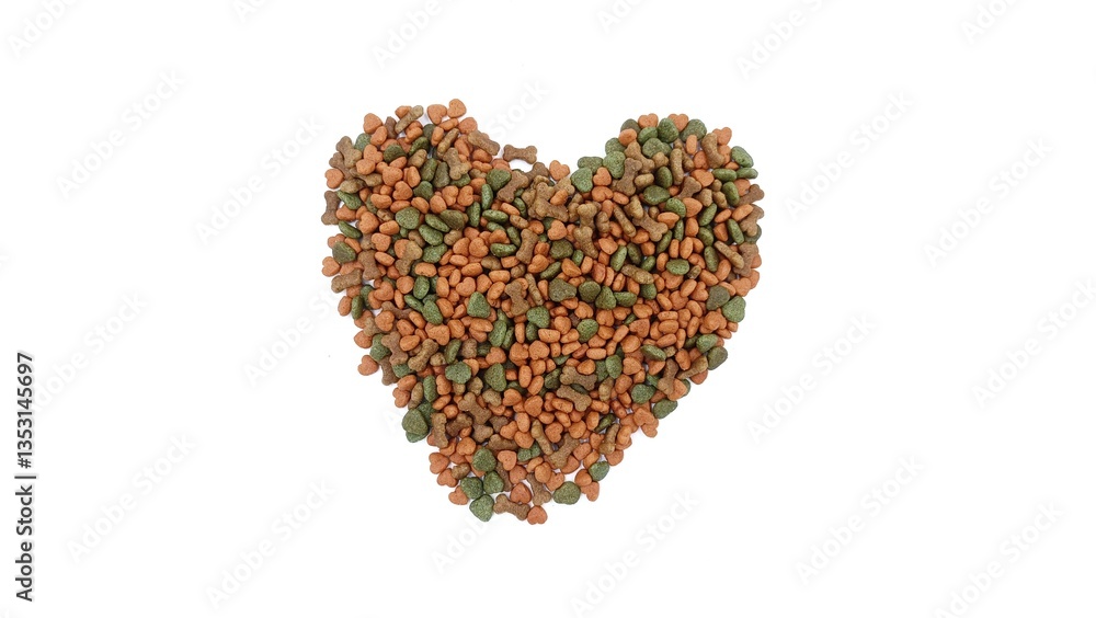 Pet food on isolate white Pet food on isolate white