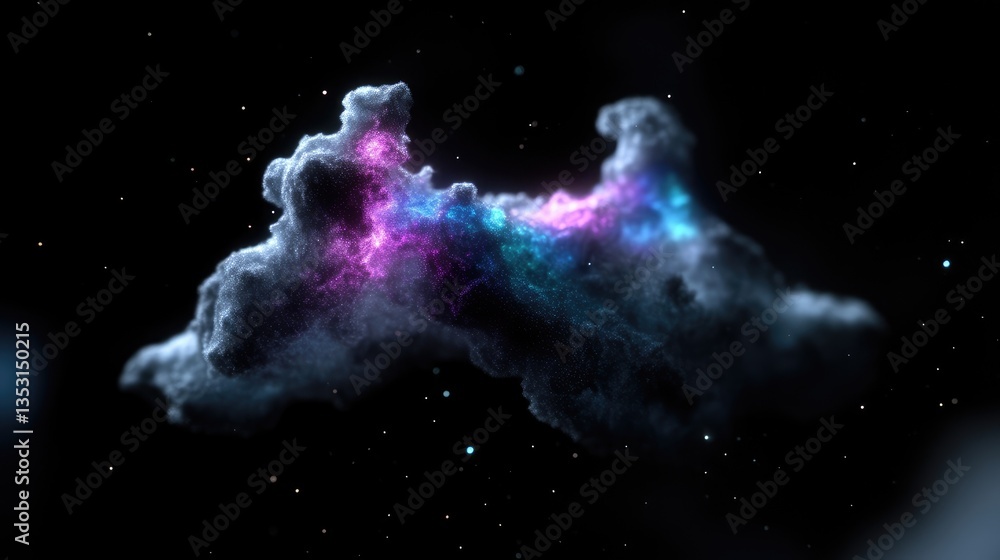 Cosmic nebula cloud in deep space Cosmic nebula cloud in deep space