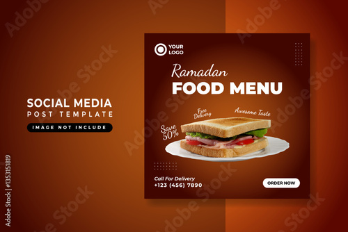 Ramadan Food Menu Social Media Post Template (1)