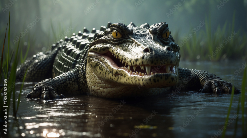 close up of a crocodile close up of a crocodile