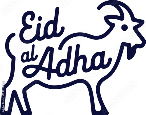 Eid al Adha Goat Illustration