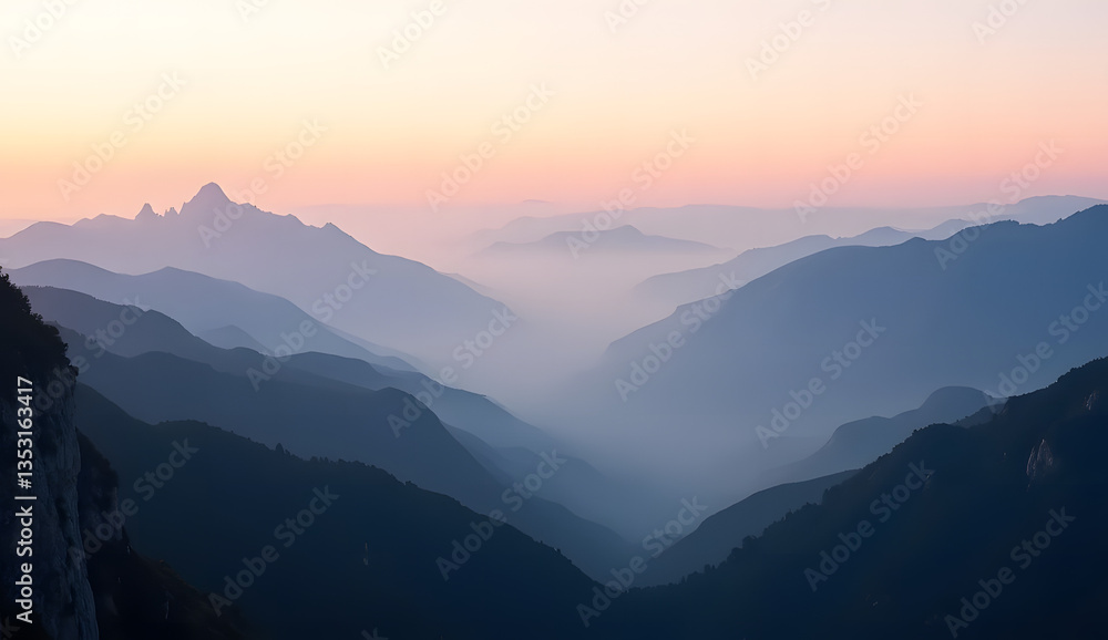 Fototapeta premium sunrise in the mountains