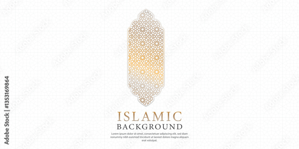 Fototapeta premium Creative concept design for Islamic holiday, Ramadhan Kareem or Eid al-Fitr Adha