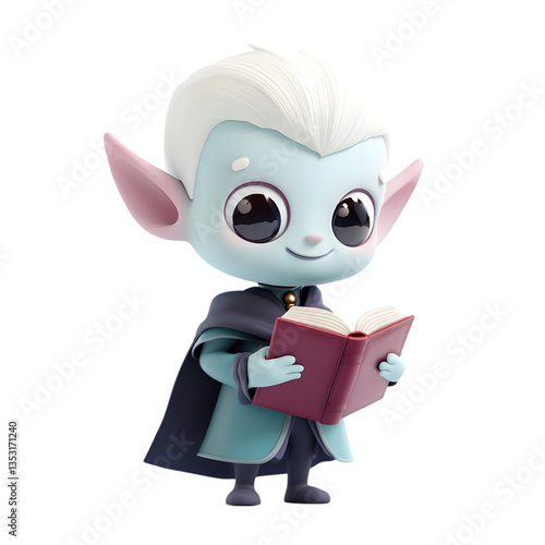 Wallpaper Mural 3D Rendered Elf Character Holding Book Torontodigital.ca