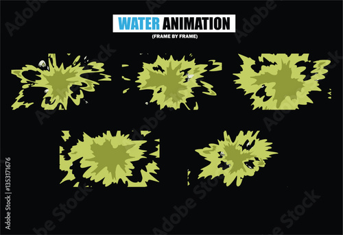 animation sprite sheet of water splash, liquid splashes, dripping water, ripples animation, fountain water fall animation, liquid water explosion, sprite sheet of water, splash effect