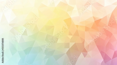 Pastel Dream Abstract Polygonal Background in Soft Hues.