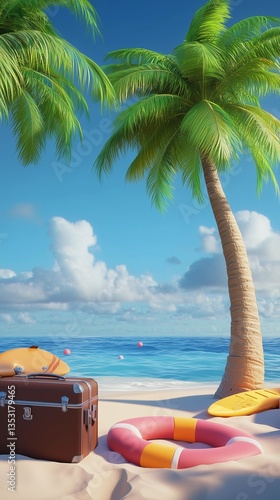 Summer beach background