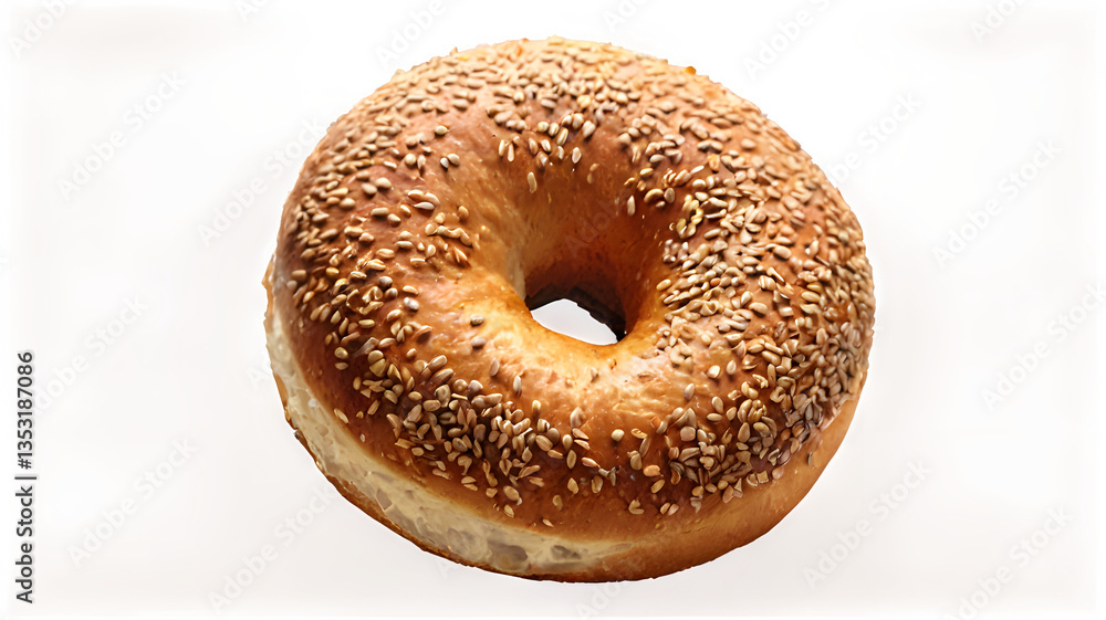 bagel with sesame seeds bagel with sesame seeds