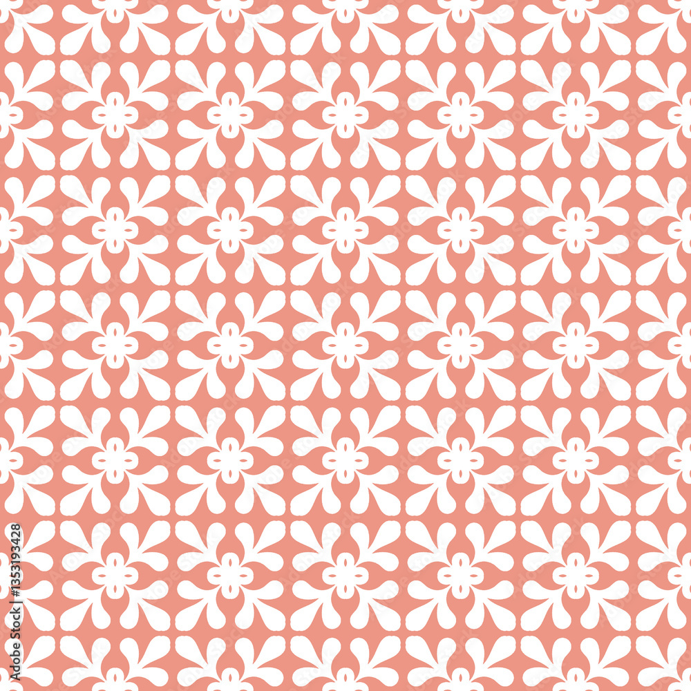 Floral geometric patterns, seamless paper and mosaic fabric Floral geometric patterns, seamless paper and mosaic fabric