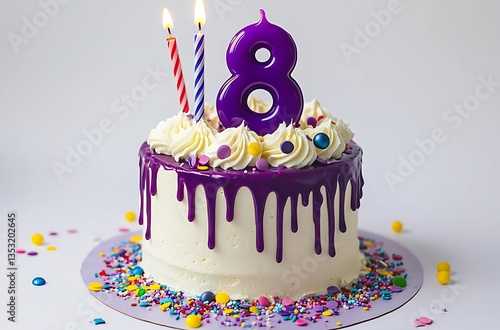 8 year birthday cake 