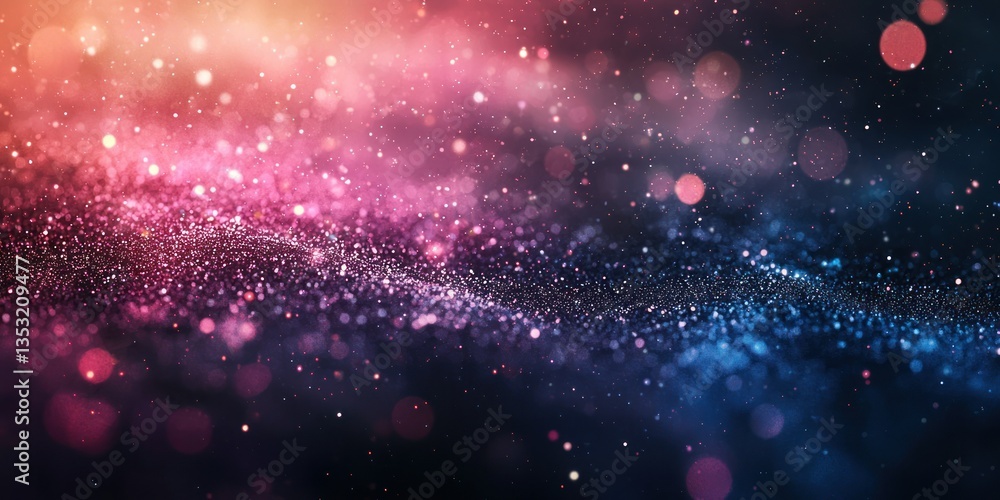 A dreamlike background with soft, colorful glowing particles floating in space A dreamlike background with soft, colorful glowing particles floating in space