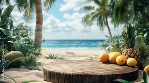 Summer beach background