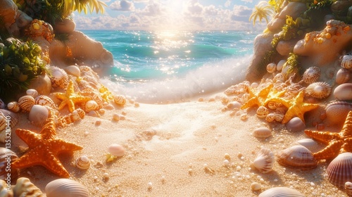 Summer beach background