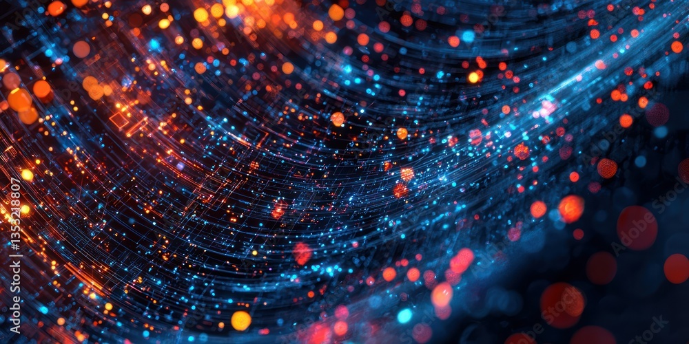A high-tech abstract design featuring AI-generated patterns, machine learning algorithms, and digital complexity A high-tech abstract design featuring AI-generated patterns, machine learning algorithms, and digital complexity