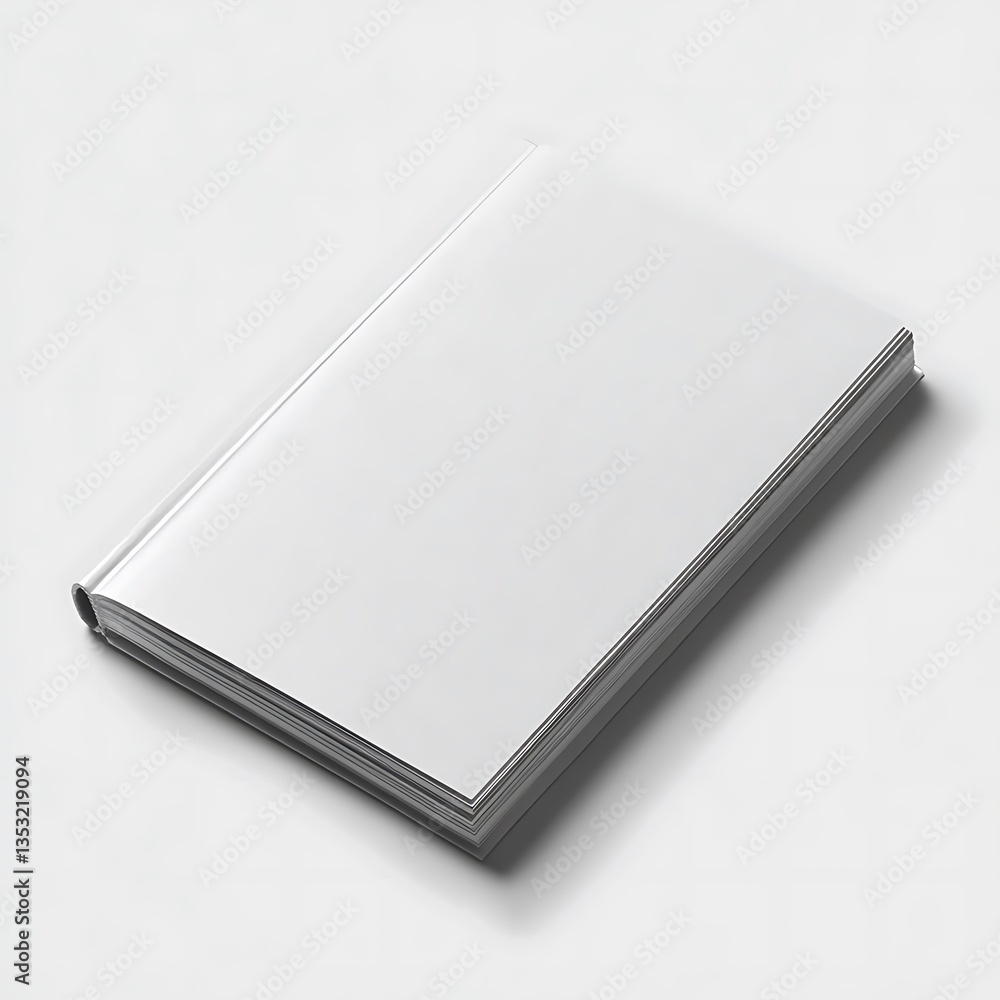 Blank book mockup on plain background Blank book mockup on plain background