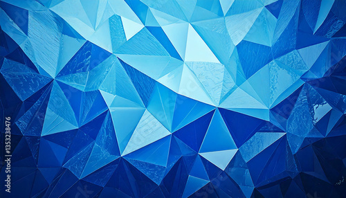 青　氷　生成AI　背景