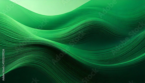 Fototapeta Naklejka Na Ścianę i Meble -  緑　3d　生成AI　背景