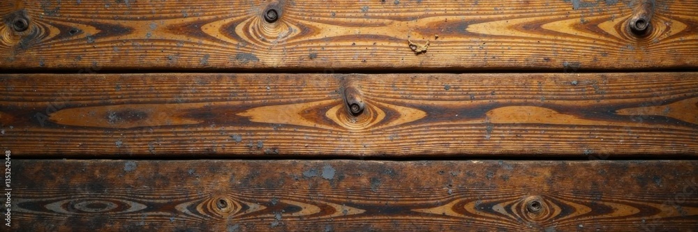 Fototapeta premium Rough wooden texture with brown grunge effects , earthy, muted, background
