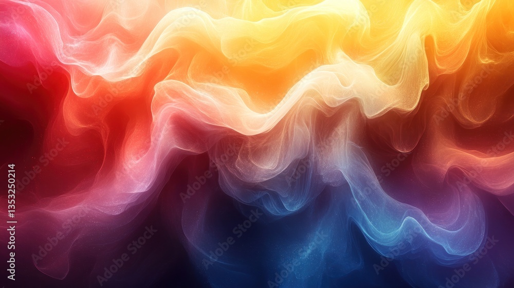 Obraz premium Abstract Colorful Swirls: A Symphony of Hues