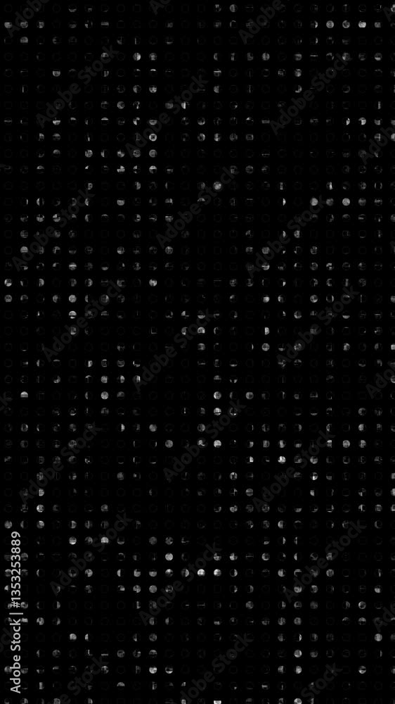 White and black halftone technology dots wavy looping background motion backdrops animation. White and black halftone technology dots wavy looping background motion backdrops animation.