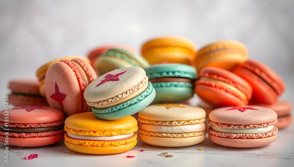 Fototapeta premium colorfull macaroons
