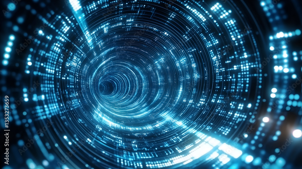 Hyperrealistic Sci-Fi Portal with Futuristic Glow