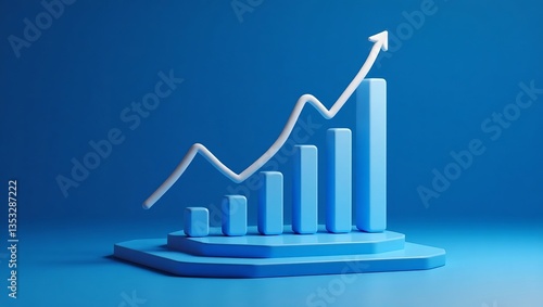 Conceptual upward trend graph representing business growth and success Free Download Conceptual upward trend graph representing business growth and success - GFXLoad