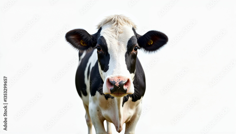 cow on white background cow on white background