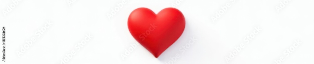 Obraz premium Simple Red Heart Icon Set on White Background, flat icon , red heart