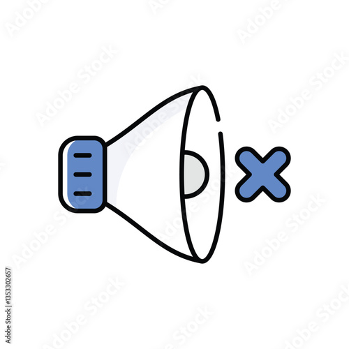Mute Vector icon