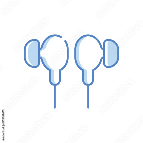 Wired Headset Vector icon