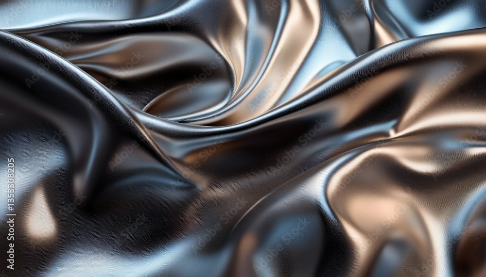 Metallic Abstract Background with Fluid Forms and Smooth Textures in Yellow and Gold Metallic Abstract Background with Fluid Forms and Smooth Textures in Yellow and Gold