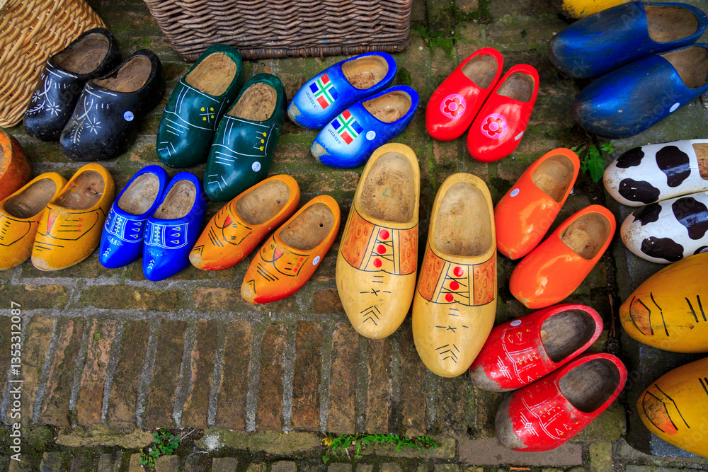 Europe, Netherlands, Amsterdam, wooden shoes.