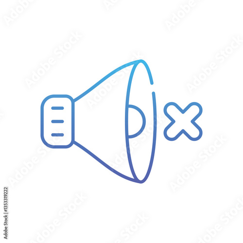 Mute Vector icon