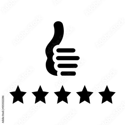 Satisfied Customer Vector Glyph Icon Design
