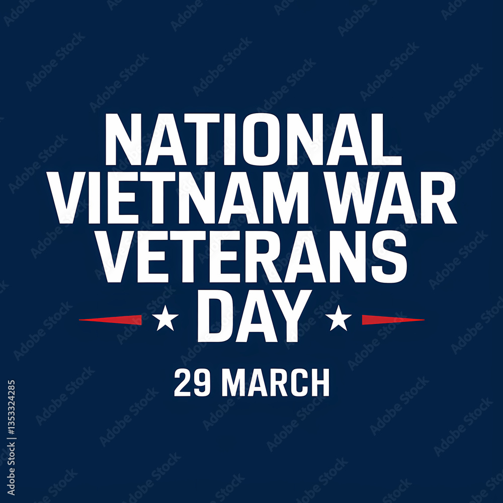 Obraz premium National Vietnam War Veterans Day - 29 March