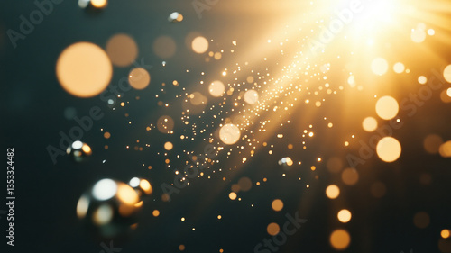 Wallpaper Mural Soft glowing orbs move in harmony, creating mesmerizing display of light and depth, evoking sense of tranquility and wonder. radiant beams illuminate scene beautifully Torontodigital.ca