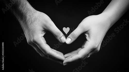 Obraz na płótnie Hands of a couple holding each other tightly, symbolizing love w salonie