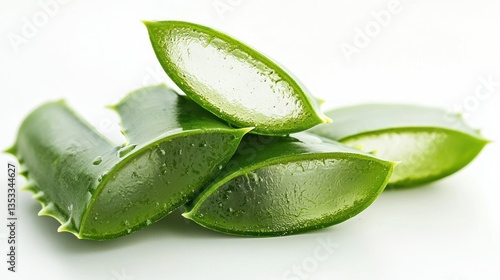 Wallpaper Mural Aloe vera after-sun care isolated on white background Torontodigital.ca