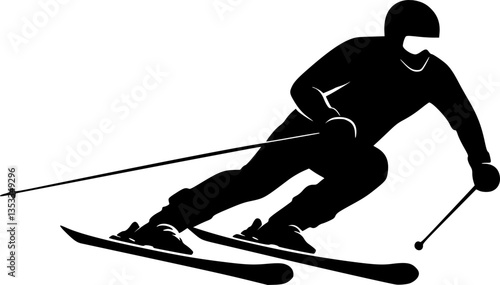 Skifahrer Skirfahrer Vector
