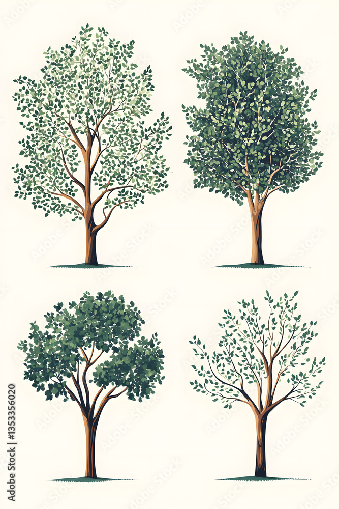 Obraz premium tree with green leaves