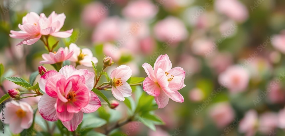 Pastel watercolor blooms, soft spring greens, blurred bokeh effect, springtime, pastel background, illustration Pastel watercolor blooms, soft spring greens, blurred bokeh effect, springtime, pastel background, illustration