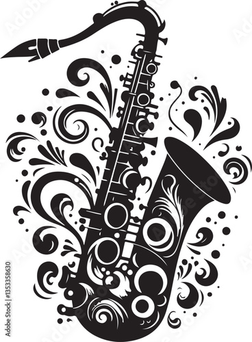 Saxophone Player Silhouette Bundle | Jazz Musician Clipart & Musical Instrument Art