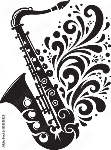 Saxophone Player Silhouette Bundle | Jazz Musician Clipart & Musical Instrument Art