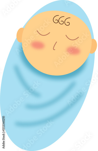 boy sleeping gender reveal newborn element