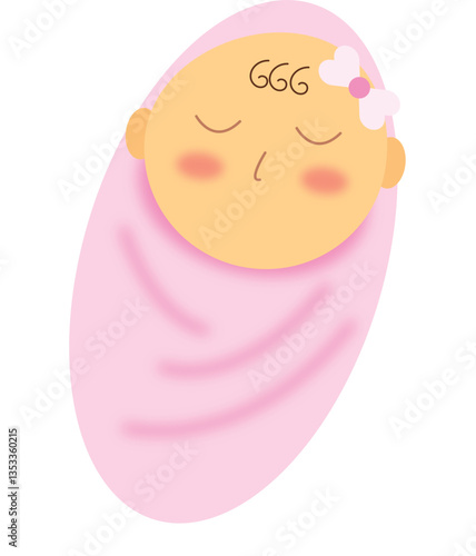 girl sleeping gender reveal newborn element